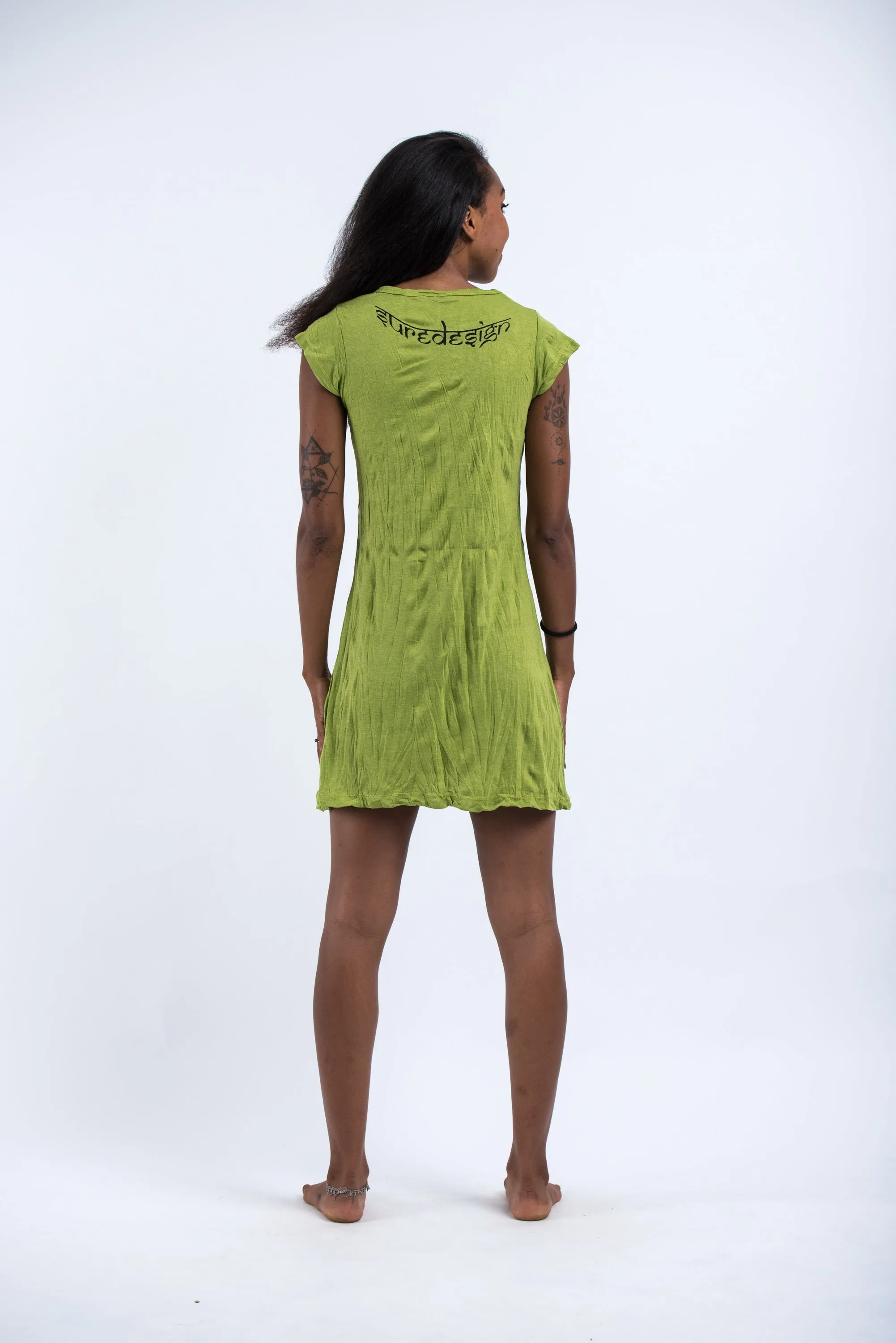 Womens Infinitee Om Dress in Lime