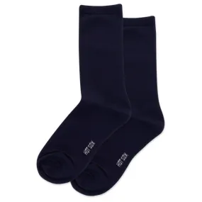 WOMEN'S SOLID CREW SOCKS
