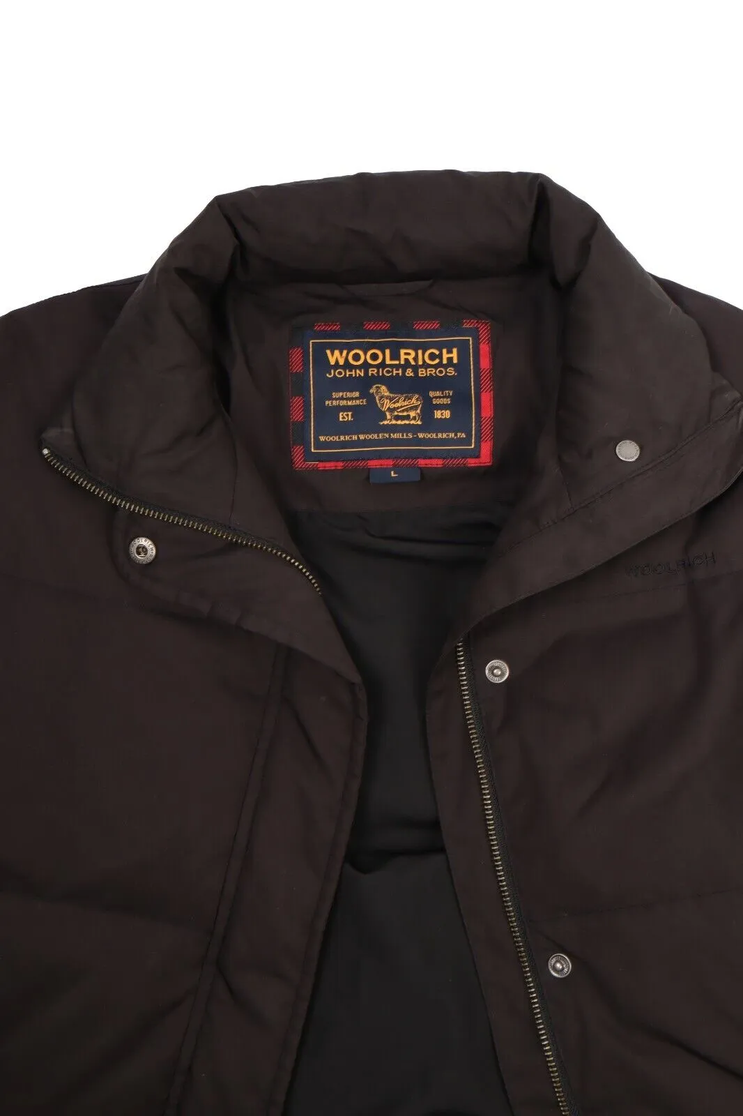 Women's WOOLRICH Brown Down Jacket Puffer Coat Size L