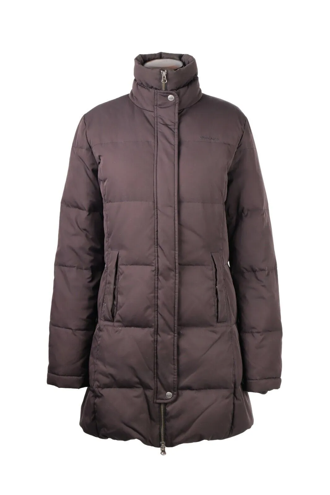 Women's WOOLRICH Brown Down Jacket Puffer Coat Size L